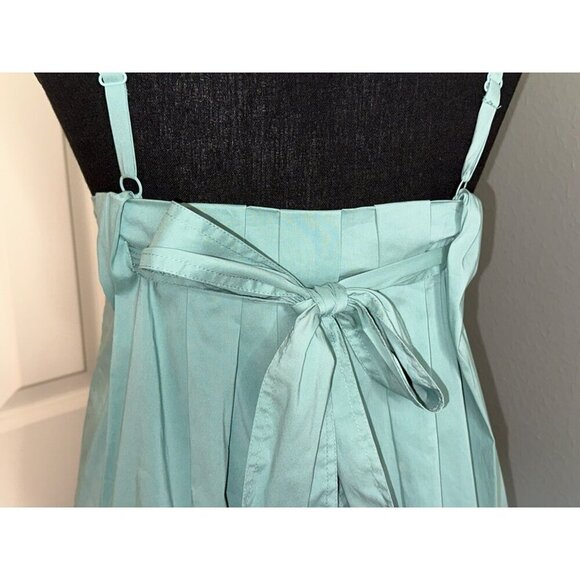 BCBGMAXAZRIA Women's 2 Light Green Knee Length Dress Crochet Pockets Coquette - Picture 9 of 16